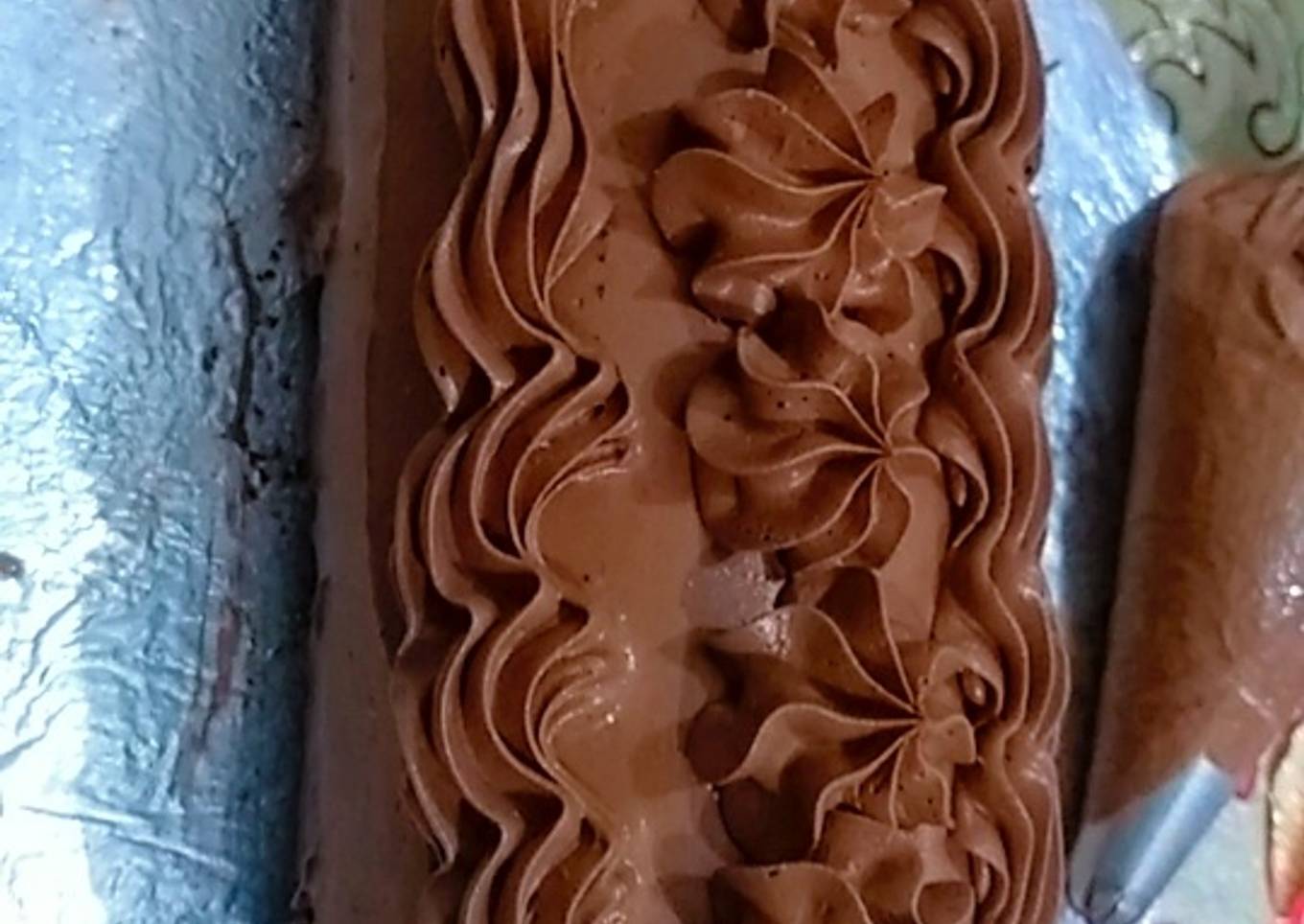 Yummy chocolate ice cream cake