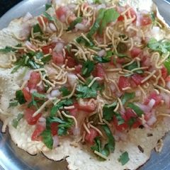 A picture of Masala papad.