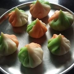 A picture of Tricolour ukdiche modak.