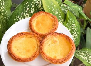 Hình của món Bánh Tart trứng ngàn lớp.