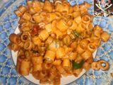 مكرونة بالبينك صوص بالخضار
