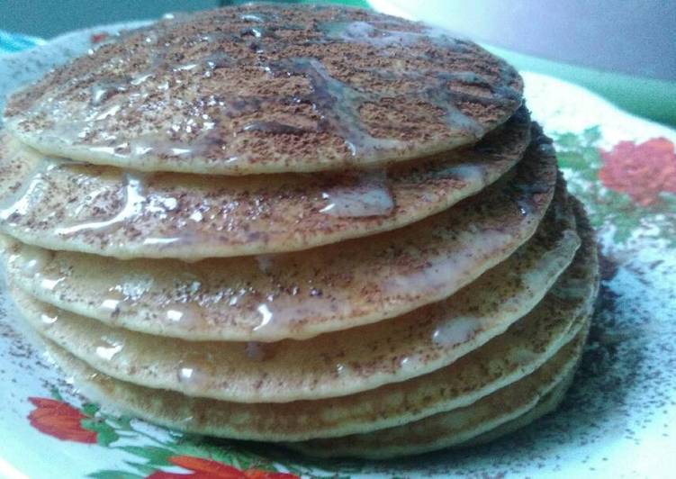 Cara olah Pancake Lembut toping seadannya , Sempurna