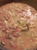 Chicken a la King with mixed patty pans