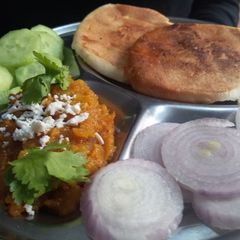 A picture of Paav Bhaji at home.