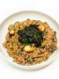 Creamy Pearl Couscous with Wild Mushrooms and Wine-Braised Sun-Dried Tomatoes