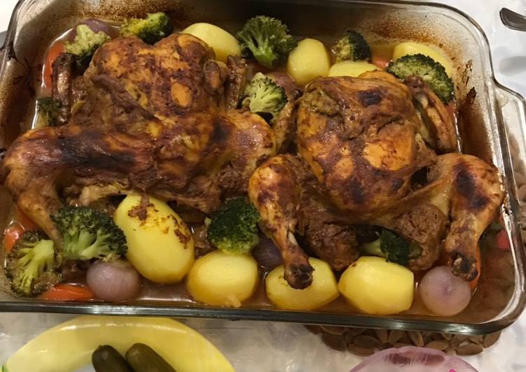 دجاج تندوري بالفرن