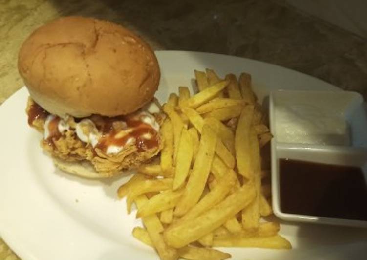 Recipe of Super Quick Homemade Zinger burger