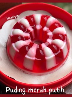 Foto resep Puding merah putih