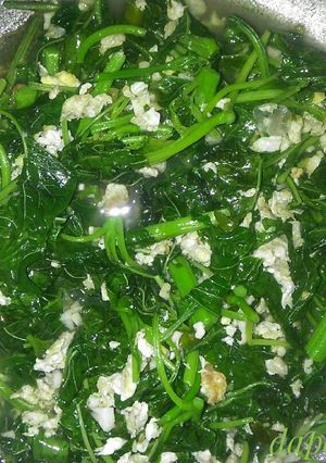 Foto resep Bayam orak arik telur simple