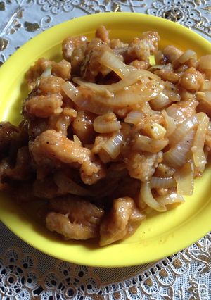 Foto resep Crispy chicken black pepper
