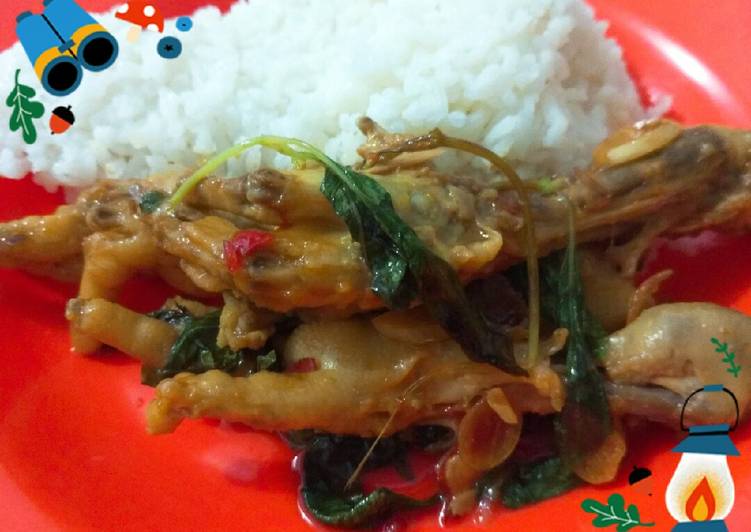 ** ceker tumis kemangi **