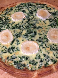 Una foto de Quiche de espinacas