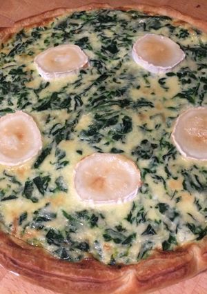 Una foto de Quiche de espinacas