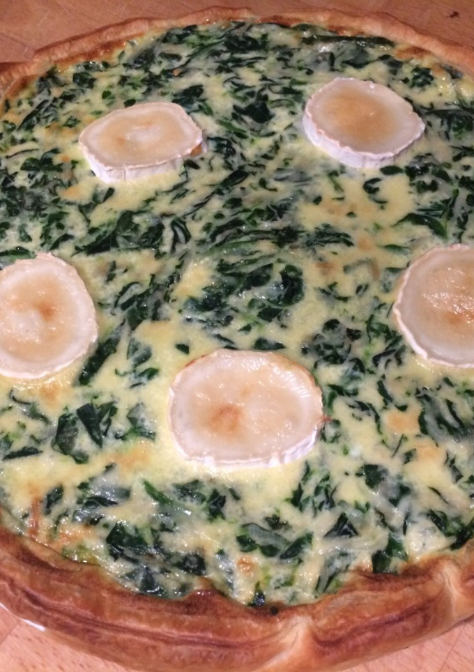 Una foto de Quiche de espinacas