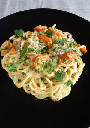 A picture of Sardine & Tomato Spaghetti.