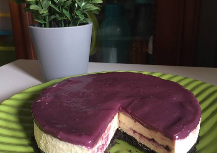 No-Bake Blueberry Cheese Cake a la Allyn Phita ✨