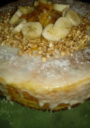 Una foto de Torta de naranja y pasas de uva súper húmeda🍊🍊