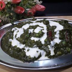 Creamy palak (spinach)mater A picture of Creamy palak (spinach)mater.