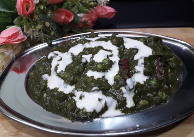 Creamy palak (spinach)mater