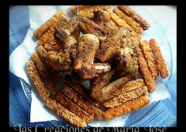 Alitas al horno con limón y orégano