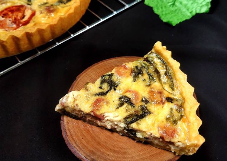 Resep Quiche Spinach and Cheese (Quiche Lorraine) yang Lezat