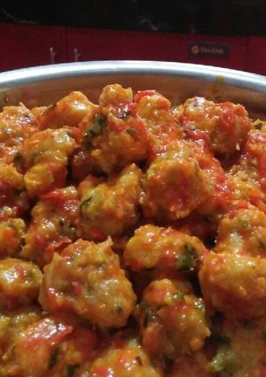 Foto resep Sambel goreng bola2 ayam