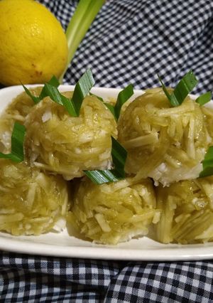 Foto resep Sawut singkong pandan
