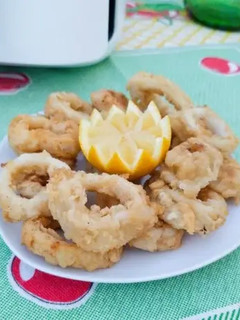 Una foto de Calamares congelados en airfryer