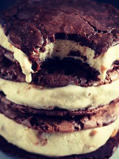 Foto resep Brownies sandwich ice cream