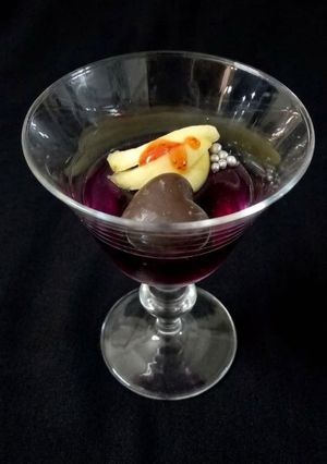 عکسی از دستور ژله ساده تمشک