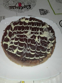Una foto de Tarta de queso y chocolate