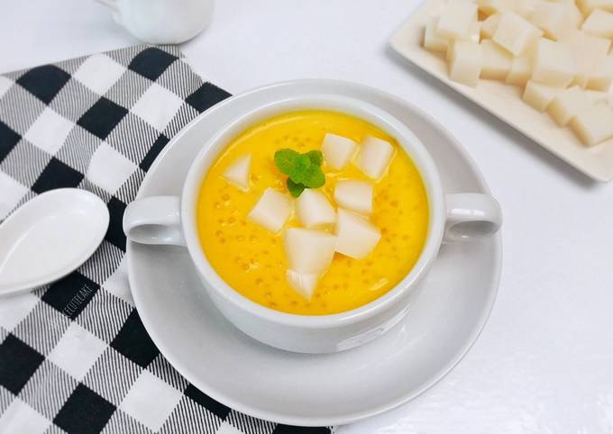 Resep Pumpkin Soup + Sagoo Tapioca Pearls / Ximilu, Bisa Manjain Lidah