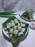 Kue Putu Bambu (Dengan Cetakan Daun Pisang)