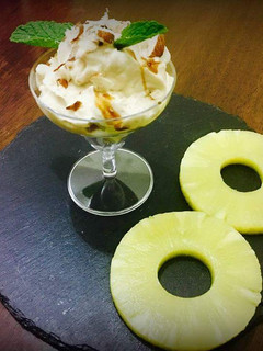 A picture of Minty pineapple shrikhand.