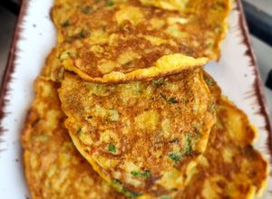 O poză a rețetei Crepes din zucchini :).