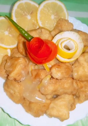A picture of Lemon chicken.