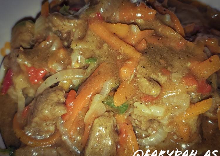 Recipe of Homemade Beef curry sauce