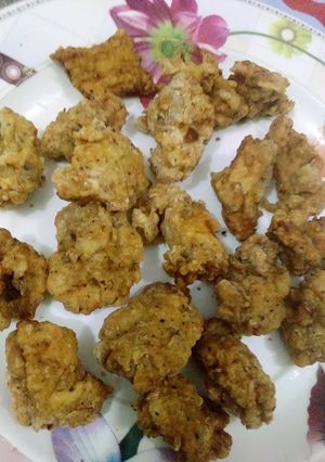 A picture of Chicken pop corn.