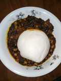 Tuwon shinkafa and bitterleaf soup