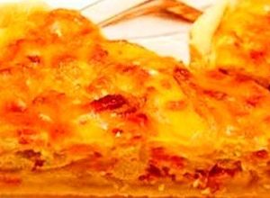 Una foto de Tarta de cebolla y queso