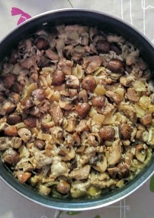 Foto principal de Risotto de cordero con champiñones Portobello