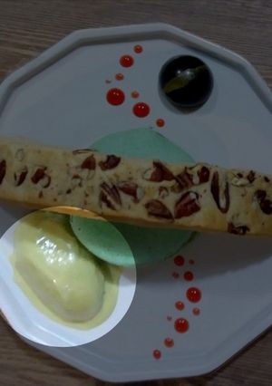 Una foto de Helado de matcha