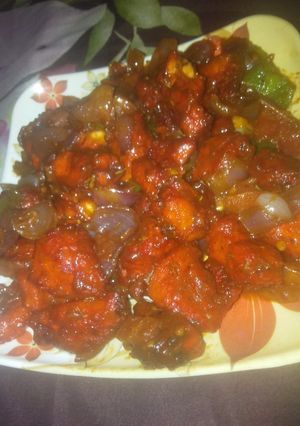 A picture of Chilli chicken.