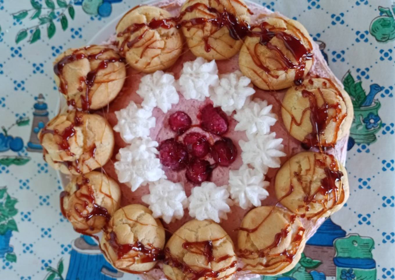 Tarta Saint Honoré (masa choux)