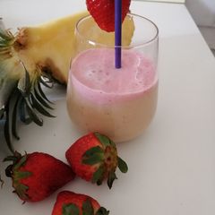 A picture of Double layers smoothie.