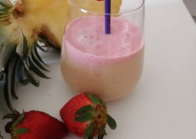 Easiest Way to Make Favorite Double layers smoothie