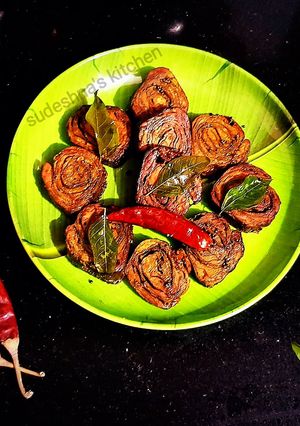 A picture of Aloo Vadi or Patra.