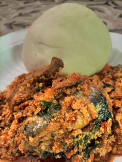 A picture of Pounded yam.