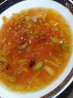 عکسی از دستور مربای پوست پرتقال الی بانو