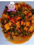 Sayur Cabe campur (ati ampela, tahu, tempe, buncis)